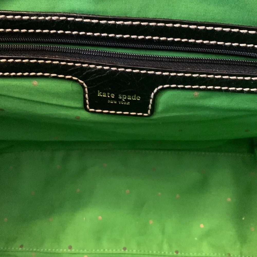 Kate Spade Plaid Satchel in Plaid (colors-black, dark nay, red, off white).